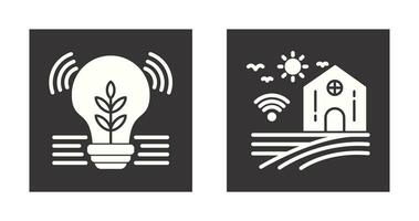 Idea and Smart Farm Icon vector