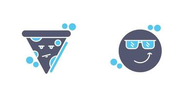 Pizza and Cool Icon vector