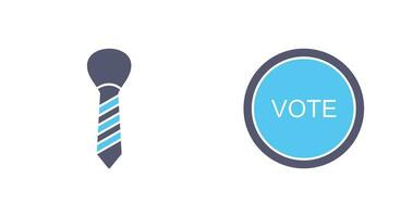 Tie and Vote Link Icon vector