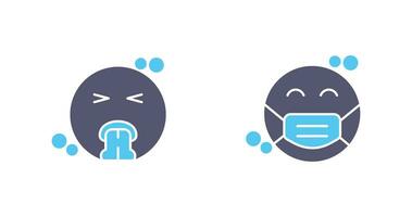 Vomit and Mask Icon vector