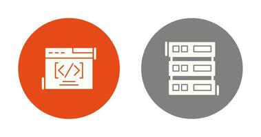 Web Coding ND Server Icon vector