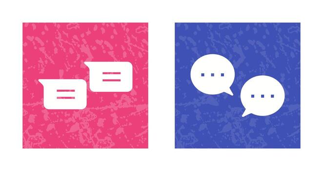 messages and conversation bubbles Icon vector