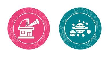 observatory and planets Icon vector