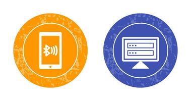 conectado dispositivo y corrompido datos icono vector