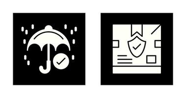 keep dry and delivery box Icon vector