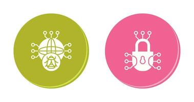Global Malware and Cyber defence Icon vector