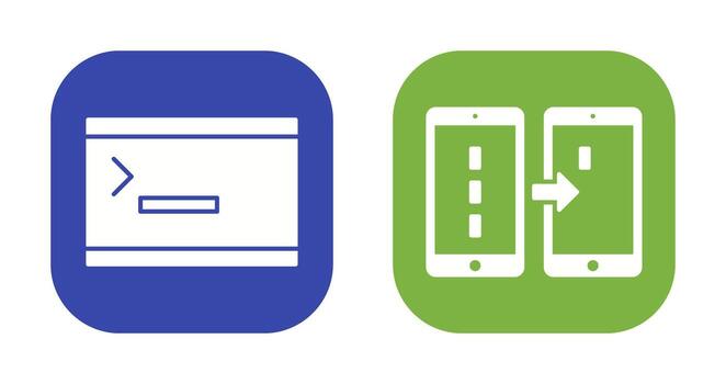 console and data transfer Icon vector