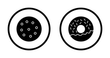 cookie and doughnut Icon vector