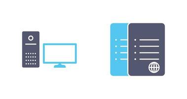 computer and corrupted data  Icon vector