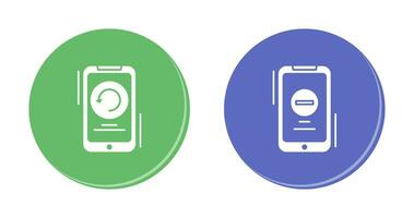Restart and Remove Icon vector