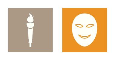 Museum Torch and Ancient Icon vector