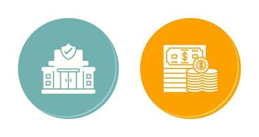 Protection Office and Money Icon vector