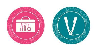 Cosmetics and Straightener Icon vector