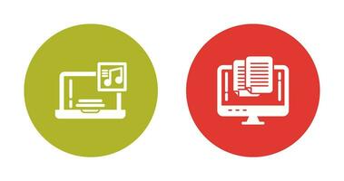 Music and Paste Icon vector