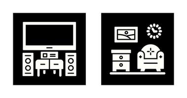 Home Theater and Living Room Icon vector