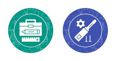 Geometry and Gear Icon vector
