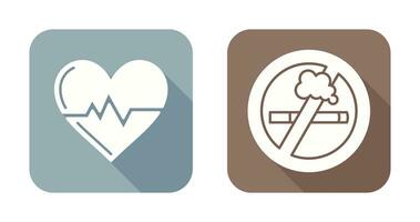 Health and No Smoking Icon vector
