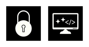 Closed Access and Clean Code Icon vector