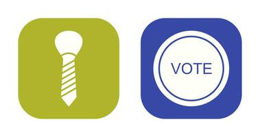 Tie and Vote Link Icon vector