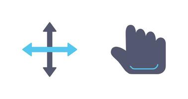 move and hold Icon vector