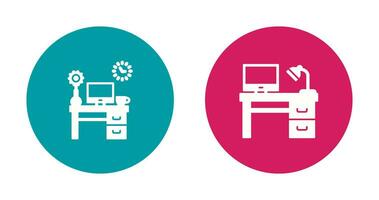 Work Table and Workplace Icon vector