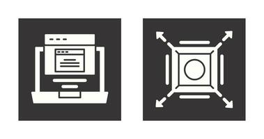 Pop Up and Maximize Icon vector