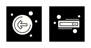 Left Arrow and Switch Icon vector