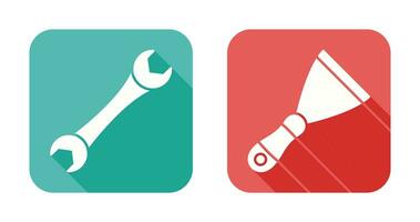 Spanner and Spatula Icon vector