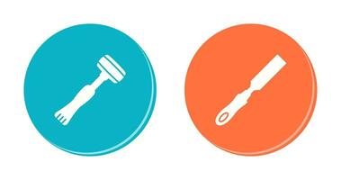 Sledgehmmer and Chisel Icon vector