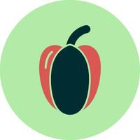 icono de vector de pimiento rojo