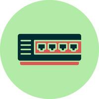 Network Hub Vector Icon