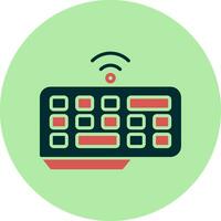 Wireless Keyboard Vector Icon