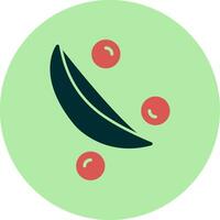 verde chícharos vector icono