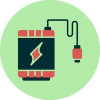 icono de vector de banco de energía