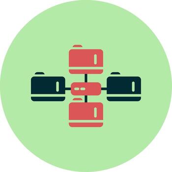 icono de vector de base de datos