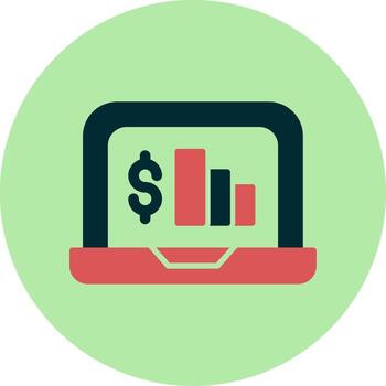 icono de vector de gráfico