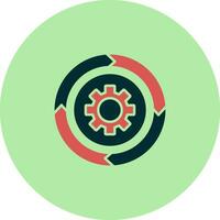 icono de vector de gráfico circular