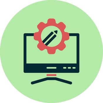 Computer Vector Icon