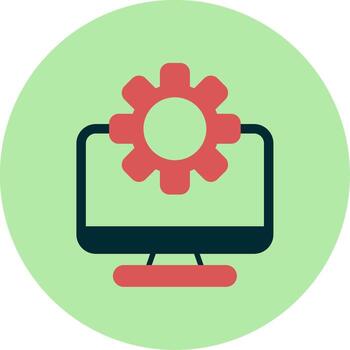 Computer Vector Icon