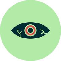 Red Eye Vector Icon