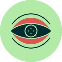 Bionic Contact Lens Vector Icon
