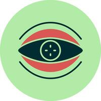 Bionic Contact Lens Vector Icon