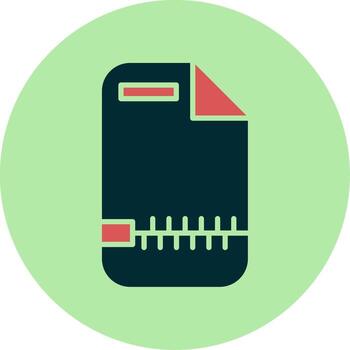 Zip File Vector Icon