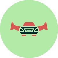 icono de vector de coche volador