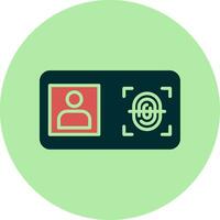 Biometric Identification Vector Icon