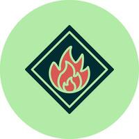 Flammable Vector Icon