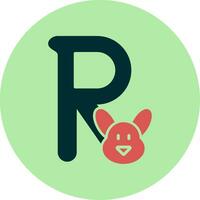 Capital R Vector Icon