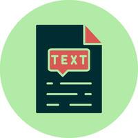 Text Vector Icon