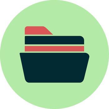 icono de vector de carpeta