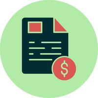 Financial Report Vector Icon